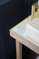 White Rectangular Console Table with Storage | Wireworks Hello | OROA TRADE