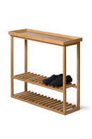 Oak Rectangular Console Table with Storage | Wireworks Hello | OROA TRADE