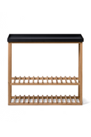 Black Rectangular Console Table with Storage | Wireworks Hello | OROA TRADE