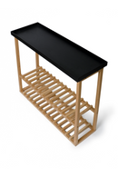 Black Rectangular Console Table with Storage | Wireworks Hello | OROA TRADE