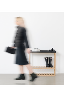 Black Rectangular Console Table with Storage | Wireworks Hello | OROA TRADE