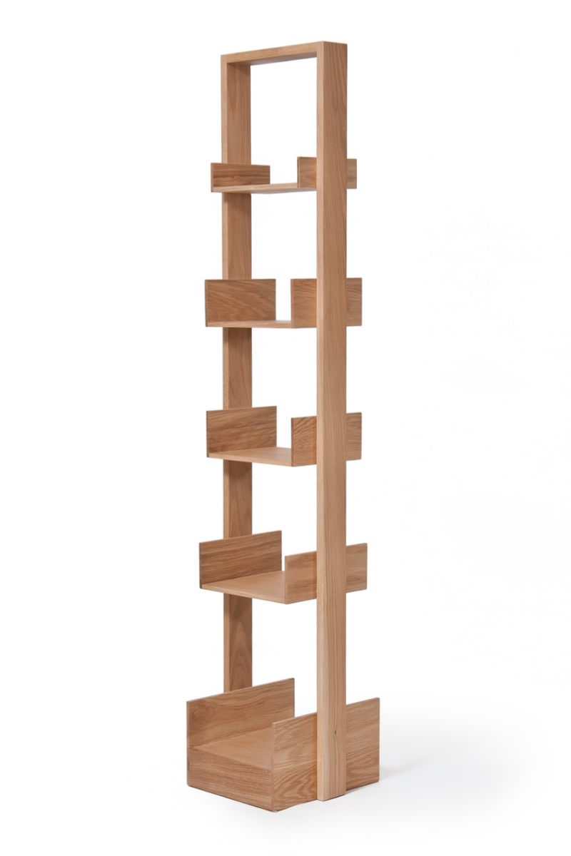 Wooden Five-Shelf Freestanding Bookcase | Wireworks Bookie | OROA TRADE