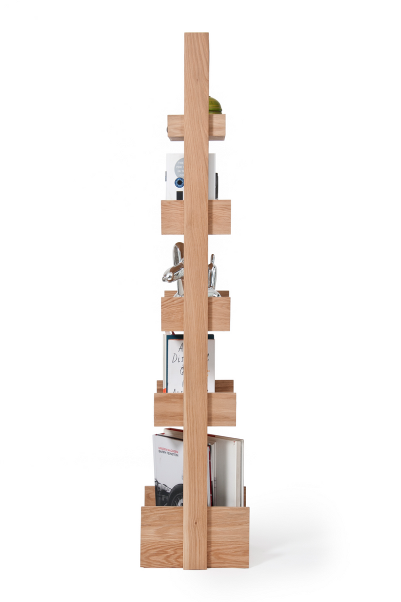 Wooden Five-Shelf Freestanding Bookcase | Wireworks Bookie | OROA TRADE