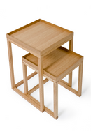 Wooden Nesting Side Table Set | Wireworks | OROA TRADE