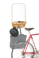 Oak Wooden Wall Storage Mirror | Wireworks Silent | OROA TRADE