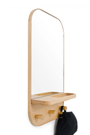 Oak Wooden Wall Storage Mirror | Wireworks Silent | OROA TRADE