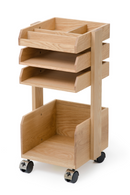 Wooden Storage Trolley | Wireworks Casper | OROA TRADE