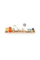 Wooden Wall Display Shelf | Wireworks Curio | OROA TRADE