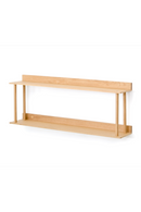 2 Level Wooden Wall Shelf | Wireworks Platform 2 | OROA TRADE