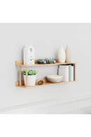 2 Level Wooden Wall Shelf | Wireworks Platform 2 | OROA TRADE