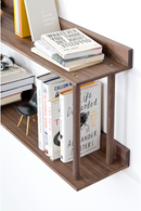 2 Level Wooden Wall Shelf | Wireworks Platform 2 | OROA TRADE