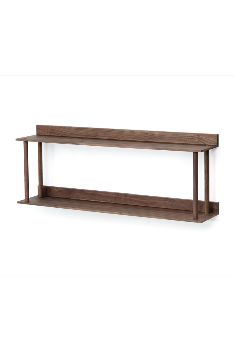 2 Level Wooden Wall Shelf | Wireworks Platform 2 | OROA TRADE