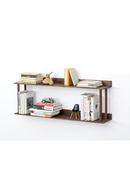 2 Level Wooden Wall Shelf | Wireworks Platform 2 | OROA TRADE