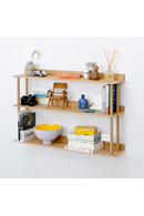 3 Level Wooden Wall Shelf  | Wireworks Platform 3 | OROA TRADE