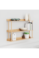 3 Level Wooden Wall Shelf  | Wireworks Platform 3 | OROA TRADE