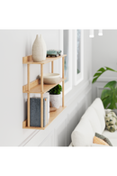 3 Level Wooden Wall Shelf  | Wireworks Platform 3 | OROA TRADE
