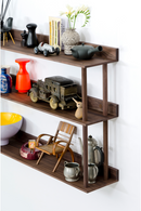 3 Level Wooden Wall Shelf  | Wireworks Platform 3 | OROA TRADE