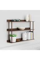 3 Level Wooden Wall Shelf  | Wireworks Platform 3 | OROA TRADE