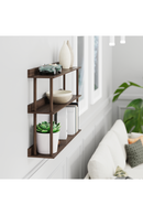 3 Level Wooden Wall Shelf  | Wireworks Platform 3 | OROA TRADE