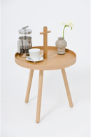 Wooden Portable End Table | Wireworks Pick Me Up | OROA TRADE