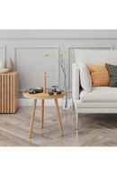 Wooden Portable End Table | Wireworks Pick Me Up | OROA TRADE