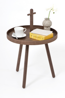 Wooden Portable End Table | Wireworks Pick Me Up | OROA TRADE