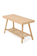 Oak Spindle Storage Bench | Wireworks | OROA TRADE