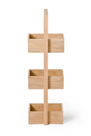 3 Tray Oak Storage Caddy | Wireworks Mezza | OROA TRADE