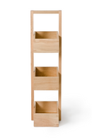 3 Tray Oak Storage Caddy | Wireworks Mezza | OROA TRADE