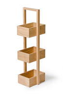 3 Tray Oak Storage Caddy | Wireworks Mezza | OROA TRADE