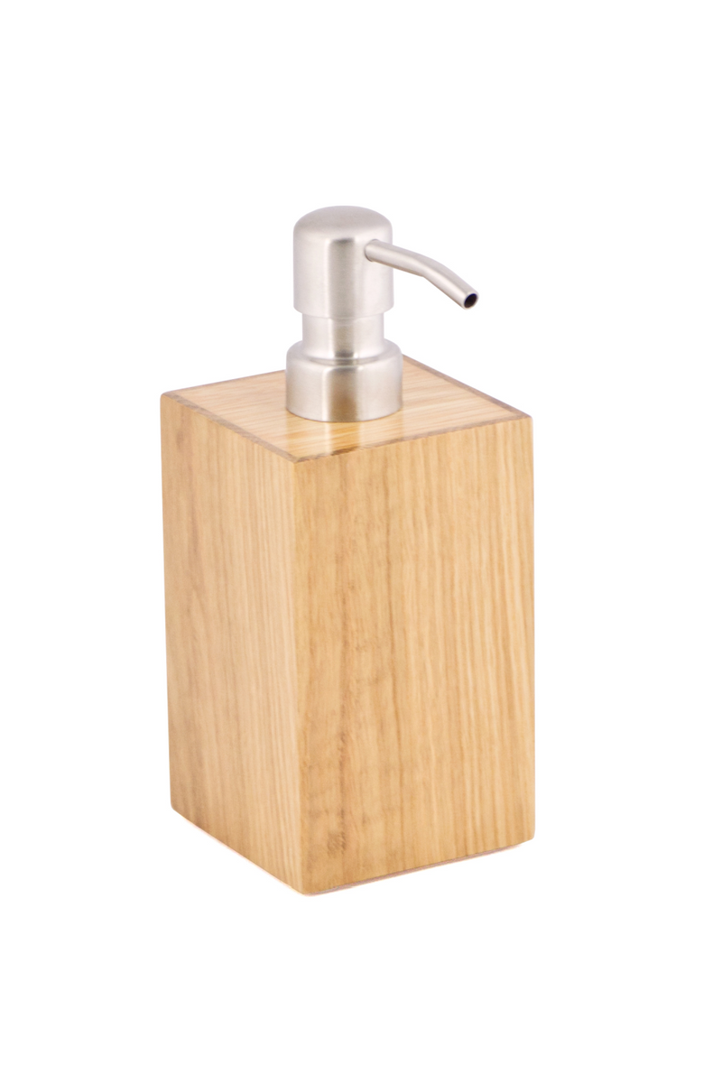 Square Oak Soap Dispenser | Wireworks Mezza | OROA TRADE