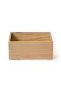Rectangular Oak Bathroom Storage Box | Wireworks Mezza | OROA TRADE