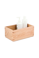 Rectangular Oak Bathroom Storage Box | Wireworks Mezza | OROA TRADE