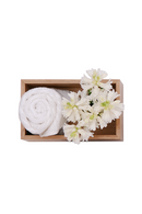 Rectangular Oak Bathroom Storage Box | Wireworks Mezza | OROA TRADE