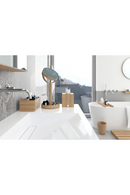 Rectangular Oak Bathroom Storage Box | Wireworks Mezza | OROA TRADE