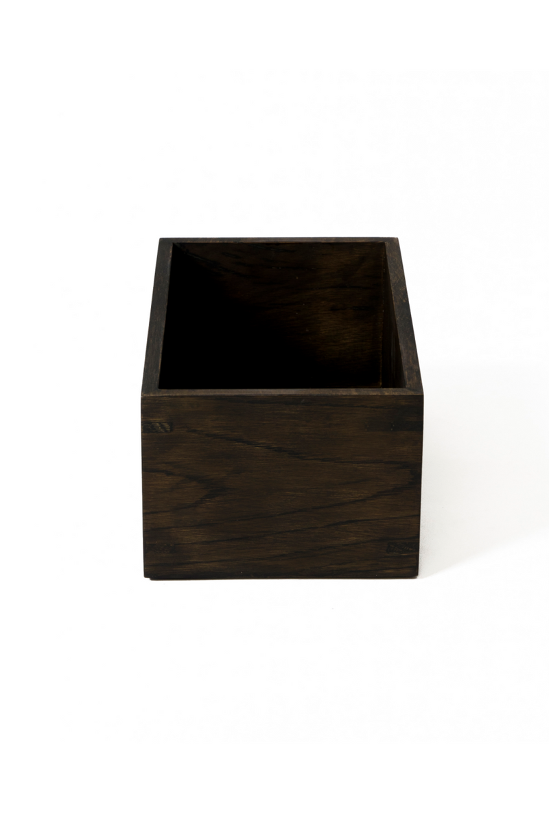 Rectangular Oak Bathroom Storage Box | Wireworks Mezza | OROA TRADE