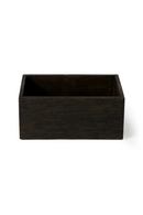 Rectangular Oak Bathroom Storage Box | Wireworks Mezza | OROA TRADE