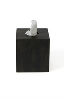 Square Oak Tissue Box Cover | Wireworks Mezza | OROA TRADE