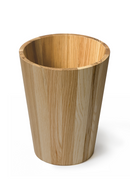 Round Oak Bathroom Bin | Wireworks Mezza | OROA TRADE