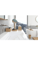 Oak Double Face Mirror with Storage Tray | Wireworks Close-up | OROA TRADE