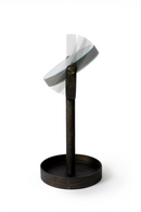 Oak Double Face Mirror with Storage Tray | Wireworks Close-up | OROA TRADE