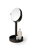 Oak Double Face Mirror with Storage Tray | Wireworks Close-up | OROA TRADE