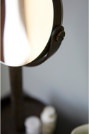 Oak Double Face Mirror with Storage Tray | Wireworks Close-up | OROA TRADE