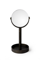 Oak Double Face Mirror with Storage Tray | Wireworks Close-up | OROA TRADE