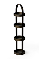 4 Tray Round Oak Storage Caddy | Wireworks Mezza | OROA TRADE