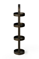 4 Tray Round Oak Storage Caddy | Wireworks Mezza | OROA TRADE