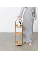 3 Tray Round Oak Storage Caddy | Wireworks Mezza | OROA TRADE