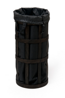 Oak Laundry Basket with Black Bag Insert | Wireworks Cage | OROA TRADE
