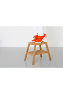 2-Level Oak Step Stool | Wireworks Slatted | OROA TRADE