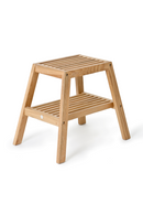 2-Level Oak Step Stool | Wireworks Slatted | OROA TRADE
